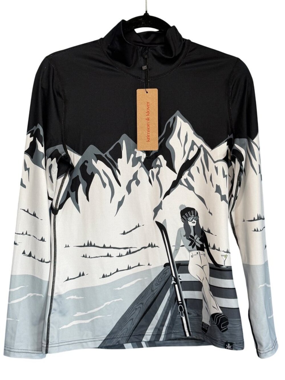 NWT Krimson Klover Mountain View Ski Base Layer Top Women S NWT Après Quarter Zi - Picture 6 of 16